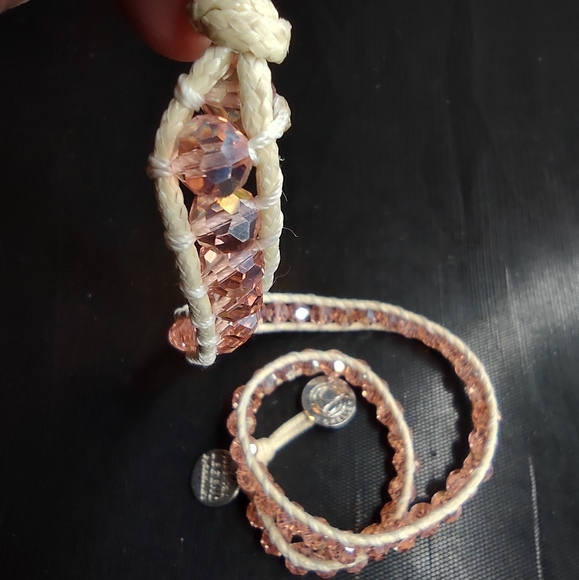 Legend By Shelley Necklace Wrap Limited Edition Multi-Tone Pink Crystals 25" - Picture 9 of 15